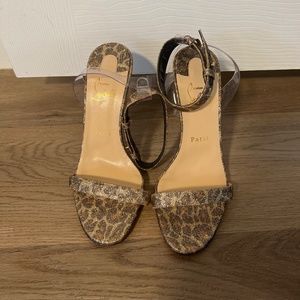 Leopard print louboutin size 38 1/2